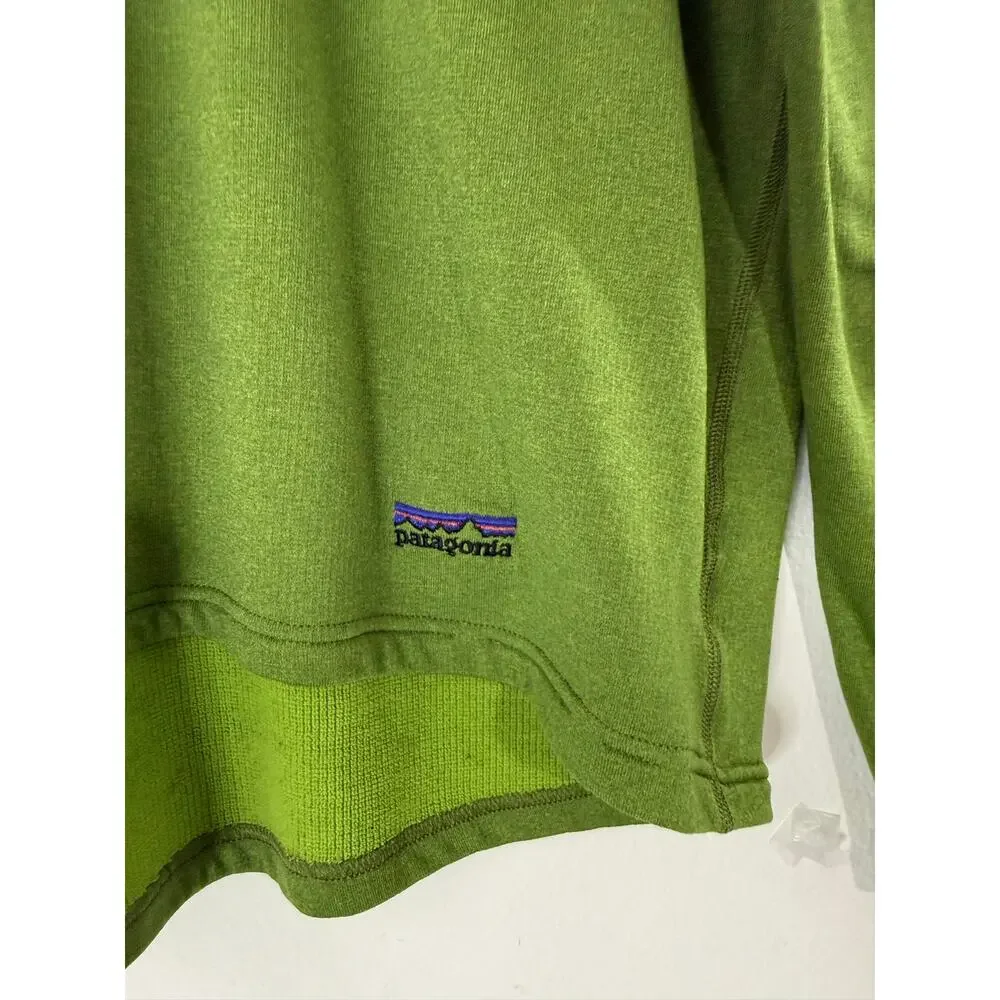 Patagonia R1 Regulator 1/4 Zip Pullover Green Men’s L Made USA Vintage